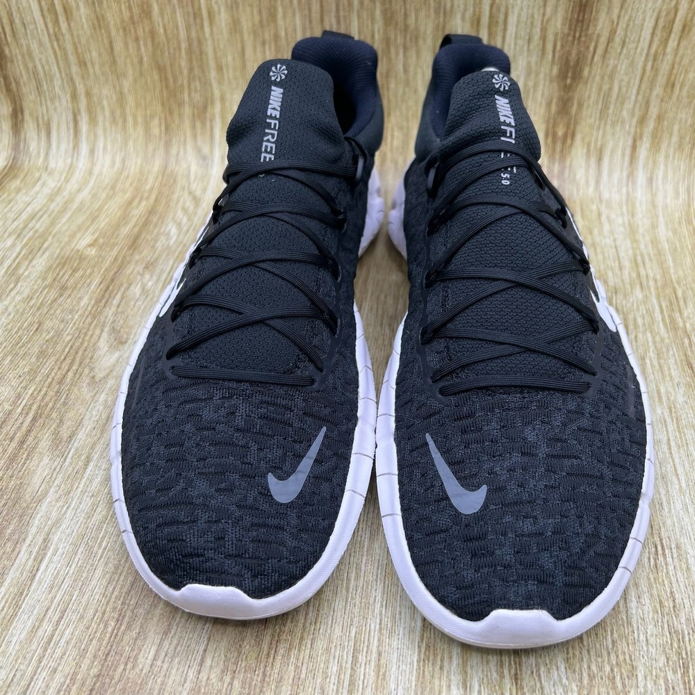 Nike Free Run 5.0 Men's Size 10.5 Black White Running Shoes Sneakers CZ1884-001 - Picture 2 of 10